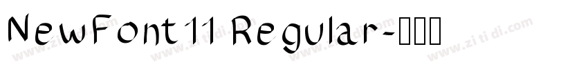 NewFont11 Regular字体转换